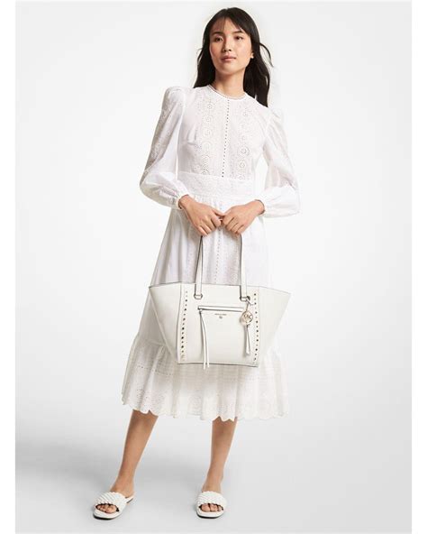 michael kors scallop sleeve dress|Michael Kors midi dresses.